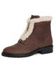 SIMKHAI SIMKHAI Noah Shearling Lug Zip Boots Cacao Ecru - 1