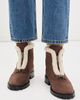 SIMKHAI SIMKHAI Noah Shearling Lug Zip Boots Cacao Ecru - 3