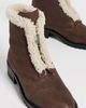 SIMKHAI SIMKHAI Noah Shearling Lug Zip Boots Cacao Ecru - 5