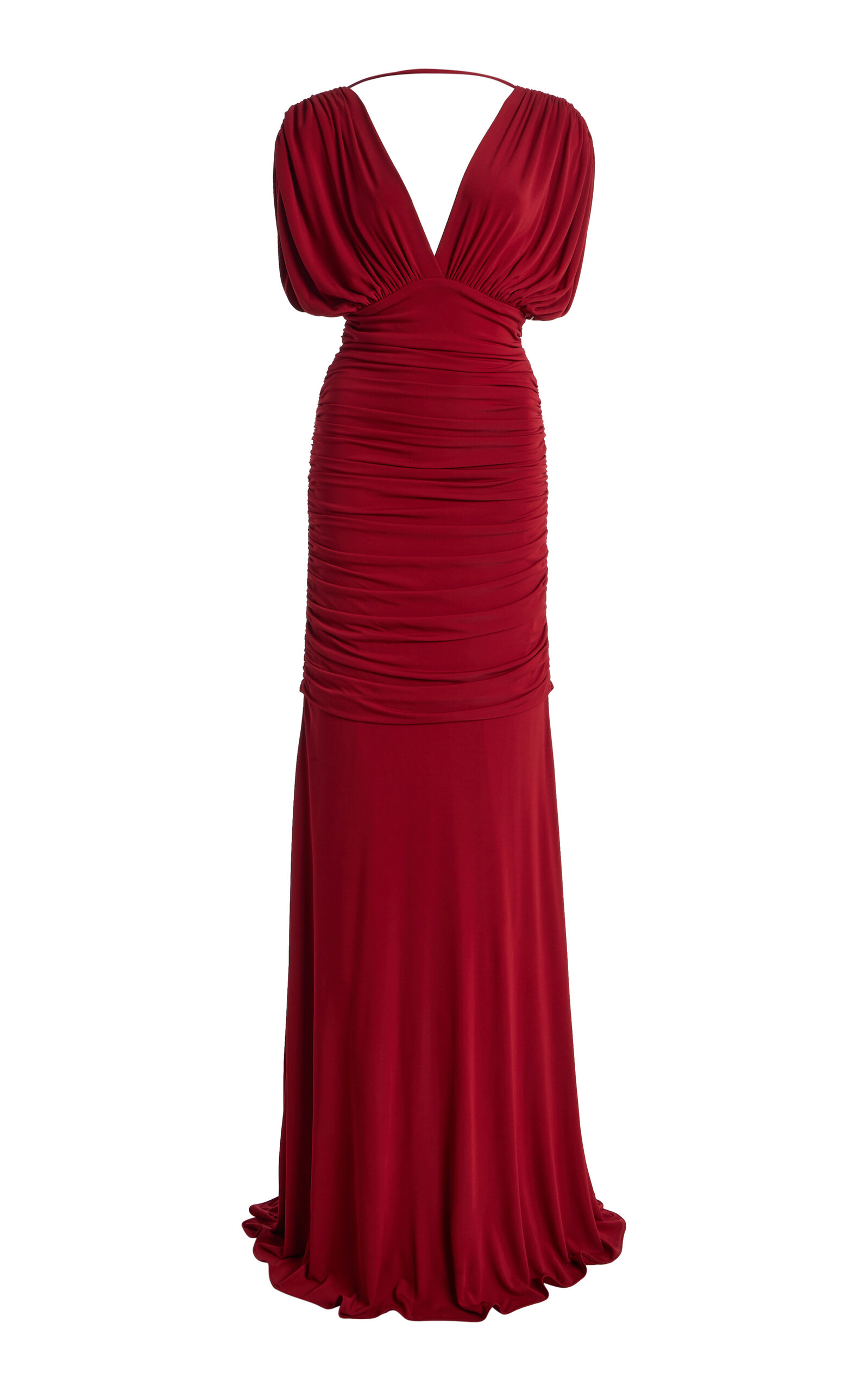 SIMKHAI SIMKHAI Norvelle Draped Jersey Gown