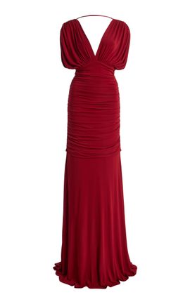 SIMKHAI SIMKHAI Norvelle Draped Jersey Gown