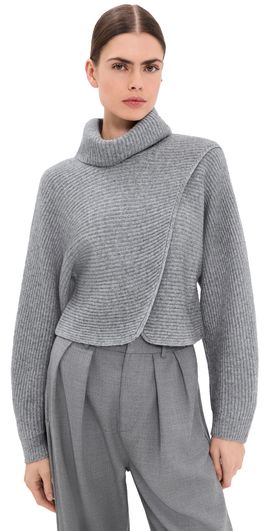 SIMKHAI SIMKHAI Orlienne Turtleneck Sweater Grey Melange