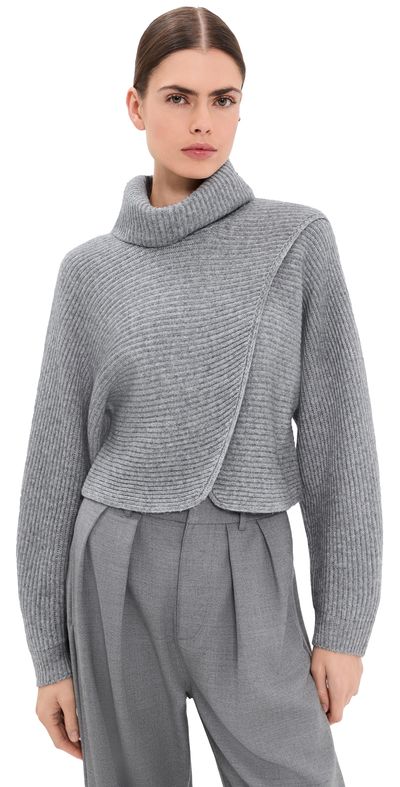 SIMKHAI SIMKHAI Orlienne Turtleneck Sweater Grey Melange