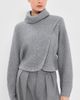 SIMKHAI SIMKHAI Orlienne Turtleneck Sweater Grey Melange - 2