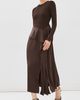 SIMKHAI SIMKHAI Ornella Midi Dress Dark Chocolate - 2