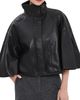 SIMKHAI SIMKHAI Orvik Cape Leather Jacket Black - 1