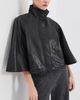 SIMKHAI SIMKHAI Orvik Cape Leather Jacket Black - 2