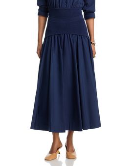 Simkhai Simkhai Ovie Knit Cotton Midi Skirt