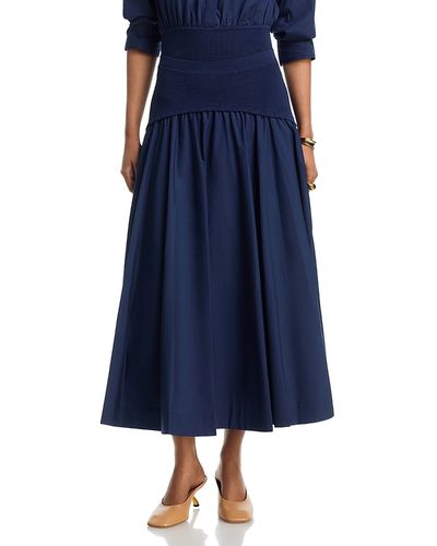 Simkhai Simkhai Ovie Knit Cotton Midi Skirt