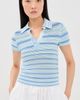 SIMKHAI SIMKHAI Paxton Knit Polo Periwinkle Multi - 2