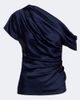 Simkhai Simkhai Phoebe one-shoulder draped satin top - 1