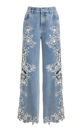SIMKHAI SIMKHAI Porter Rigid MidRise WideLeg Jeans