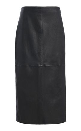 SIMKHAI SIMKHAI Raven Pencil Leather Skirt