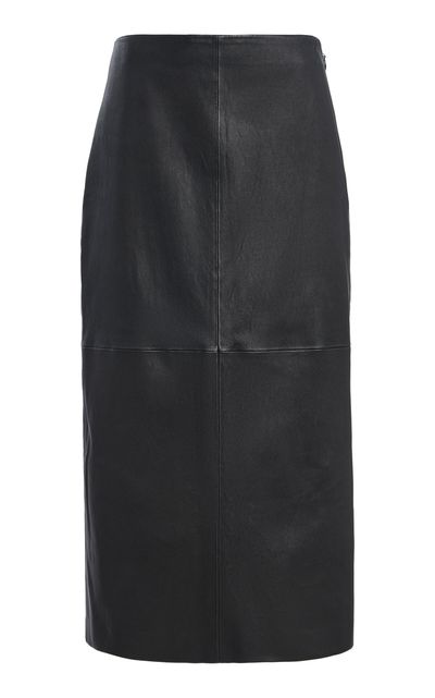 SIMKHAI SIMKHAI Raven Pencil Leather Skirt