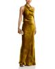 Simkhai Simkhai Reannon Velvet Draped Halter Gown - 2
