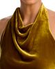 Simkhai Simkhai Reannon Velvet Draped Halter Gown - 3