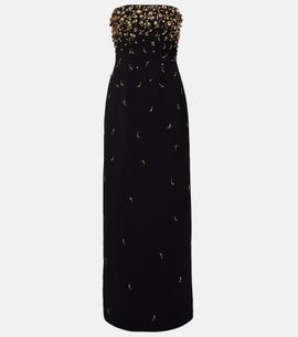Simkhai Simkhai Reign embellished crêpe bustier gown