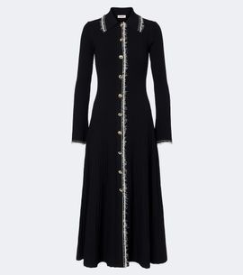 Simkhai Simkhai Ribbed-knit shirt dress