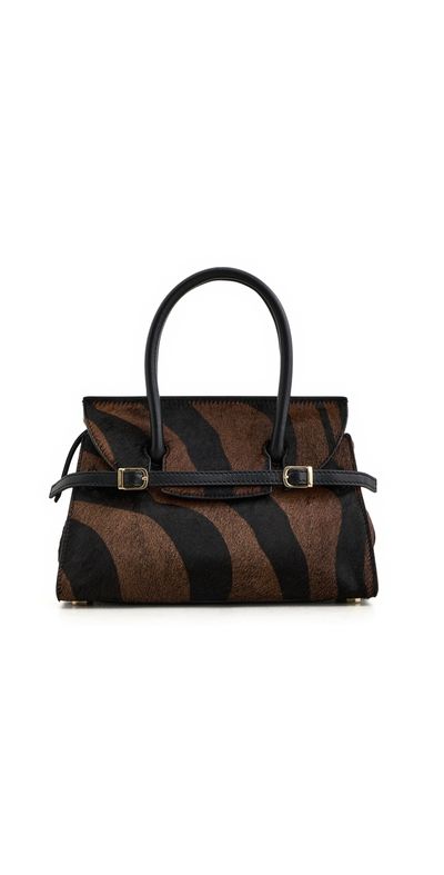 SIMKHAI SIMKHAI River Small Top Handle Bag Cacao Multi One
