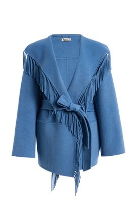 SIMKHAI SIMKHAI Rowen Fringed WoolBlend Jacket