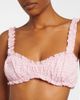 Simkhai Simkhai Ruffled checked bikini top - 3