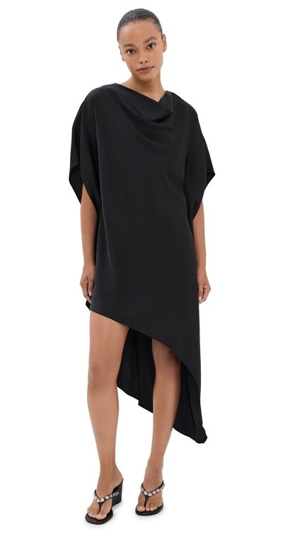 SIMKHAI SIMKHAI Sadia Cape Mini Dress Black