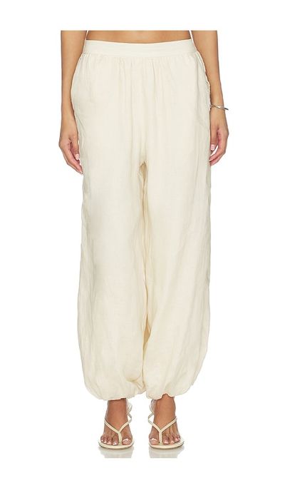 SIMKHAI SIMKHAI Selah Linen Lace Balloon Pant