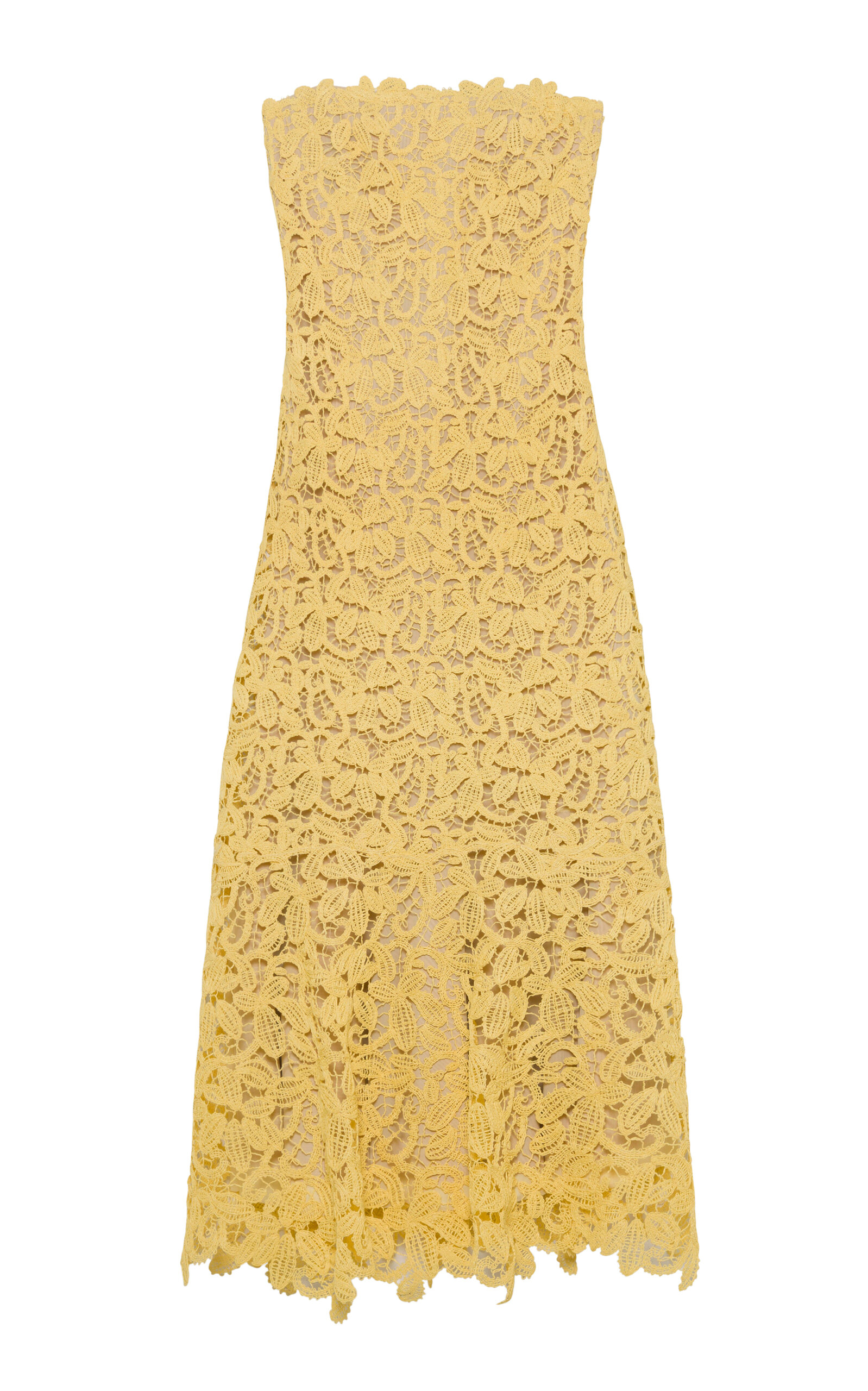 SIMKHAI SIMKHAI Sera Floral Raffia Bustier Midi Dress