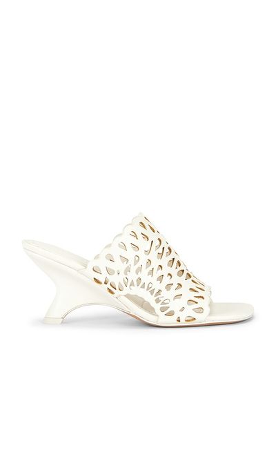 SIMKHAI SIMKHAI Shadow Mule Laser Cut Leather Sandal