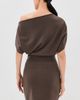 SIMKHAI SIMKHAI Shania Mini Dress Chocolate - 3