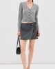 SIMKHAI SIMKHAI Sheridan Mini Skirt Charcoal Multi - 5
