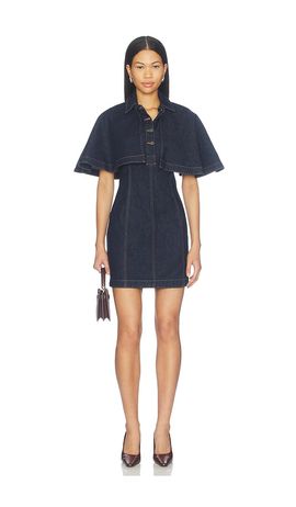 SIMKHAI SIMKHAI Shreya Mini Cape Dress