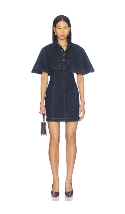 SIMKHAI SIMKHAI Shreya Mini Cape Dress