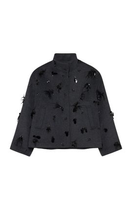 SIMKHAI SIMKHAI Siena Embellished WoolBlend Jacket