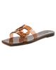 SIMKHAI SIMKHAI Simkhai Monogram Jelly Flat Slides Saddle - 1