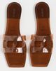 SIMKHAI SIMKHAI Simkhai Monogram Jelly Flat Slides Saddle - 5
