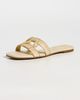 SIMKHAI SIMKHAI Simkhai Monogram Raffia Flat Slides Natural - 2