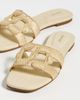 SIMKHAI SIMKHAI Simkhai Monogram Raffia Flat Slides Natural - 5