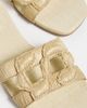 SIMKHAI SIMKHAI Simkhai Monogram Raffia Flat Slides Natural - 6