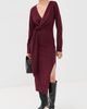 SIMKHAI SIMKHAI Skyla Wrap Dress Sangria - 5