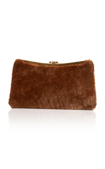 SIMKHAI SIMKHAI Solange Shearling Clutch