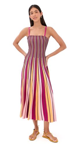 knee length dresses for ladies Olson Belted Cotton Midi Dress  SIMKHAI