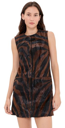 SIMKHAI SIMKHAI Sonoma Mini Dress Zebra