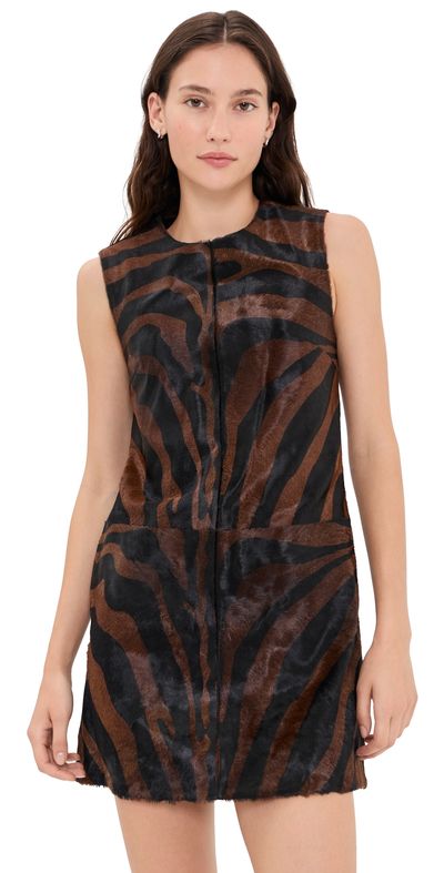 SIMKHAI SIMKHAI Sonoma Mini Dress Zebra