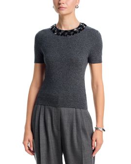 Simkhai Simkhai Sophie Wool Cashmere Short Sleeve Top