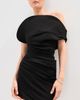 SIMKHAI SIMKHAI Stefi Draped Mini Dress Black - 2