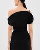SIMKHAI SIMKHAI Stefi Draped Mini Dress Black - 3