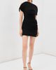 SIMKHAI SIMKHAI Stefi Draped Mini Dress Black - 5