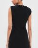 SIMKHAI SIMKHAI Suki Mini Dress Black Gold - 3