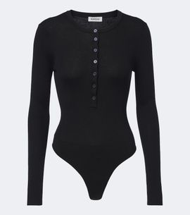 Simkhai Simkhai Susanne ribbed silk and cashmere bodysuit